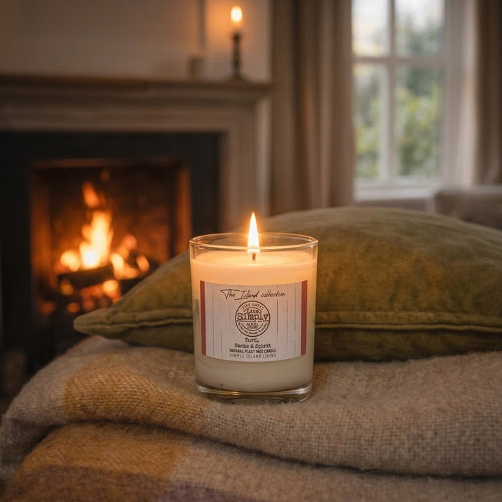 A turf candle in a cosy setting