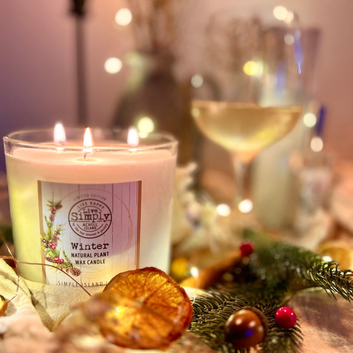 Luxury Triple Wick Winter Fragrance Candle
